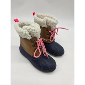 Gap - EUC - Girls 12T / 13T - Winter Boots W/ Faux Fur Lining and Velcro Straps